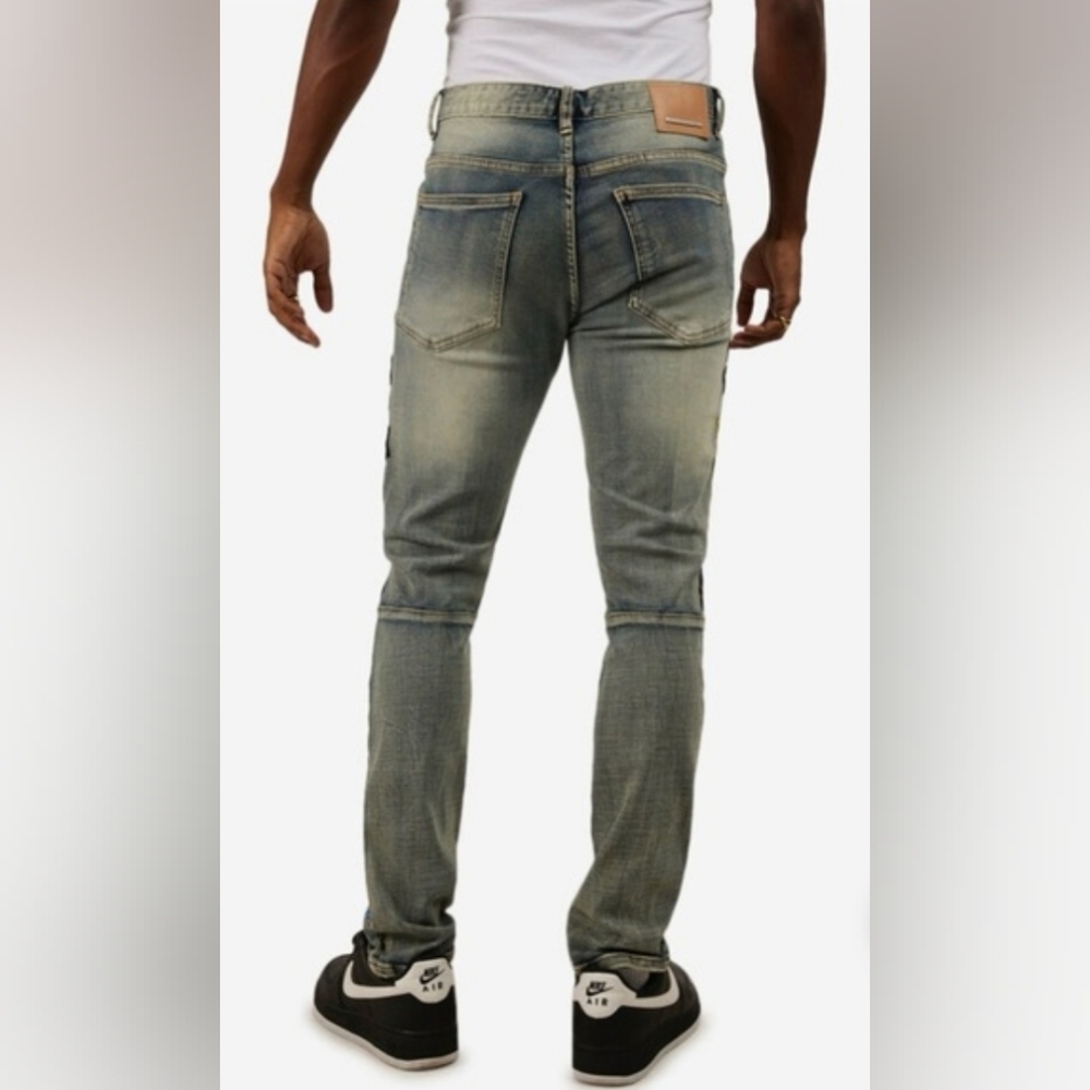 FIRST ROW Graphic Denim Racing Jeans - Picture 3 of 14